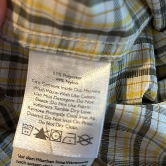 Eddie Bauer men’s plaid short sleeve button down shirt size medium - Picture 8 of 8